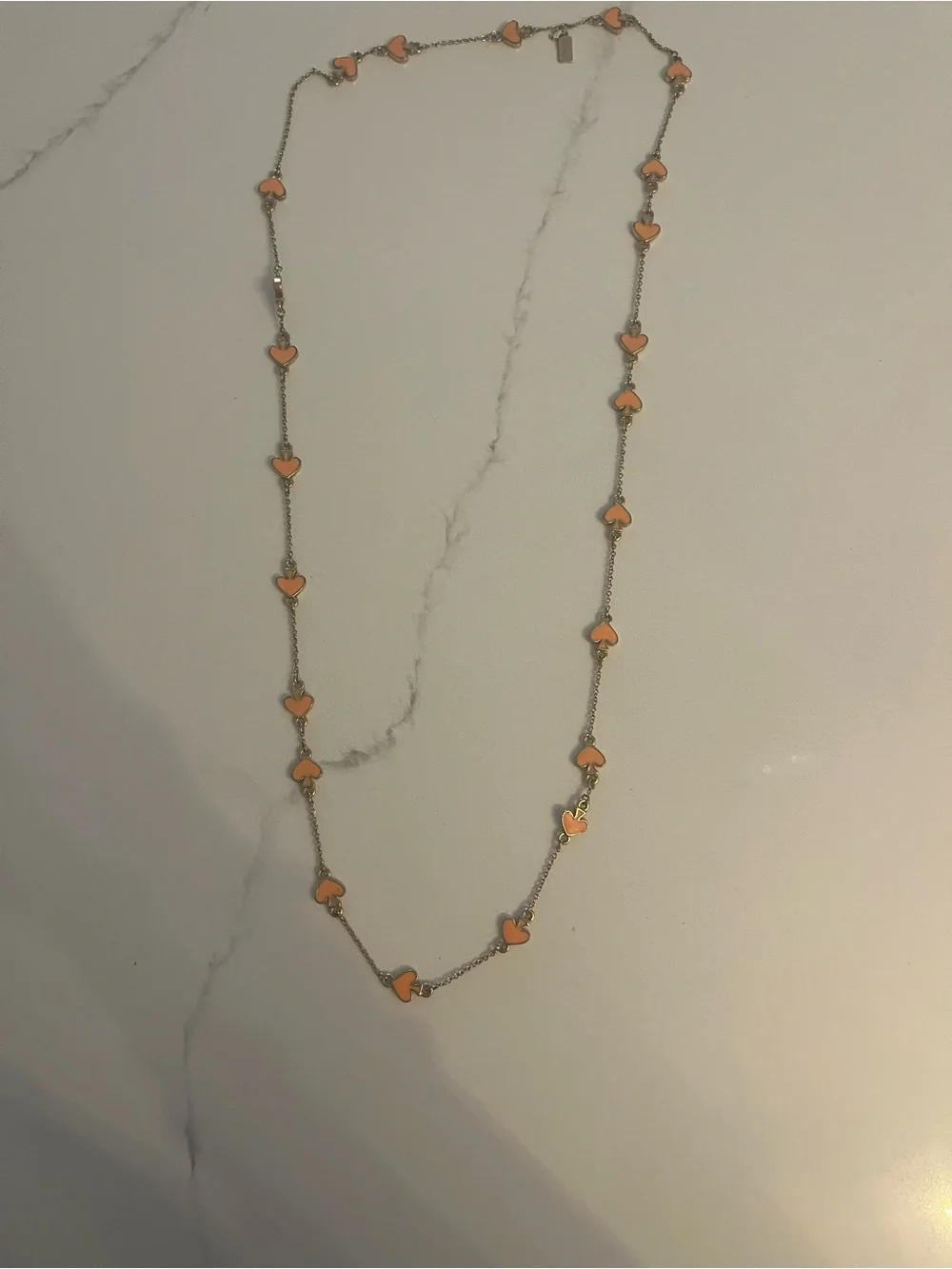 Kate Spade Orange Spade Necklace